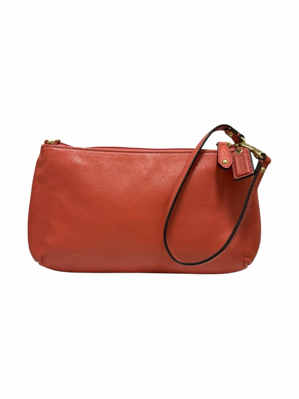 Coach Salmon Leather Wristlet